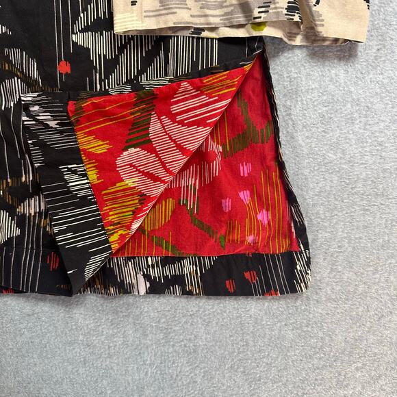 Gudrun Sjödén Organic Cotton Kimono Jacket Black Cream L/XL - Picture 3 of 6